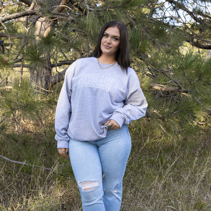 Nebraska Outline Crewneck